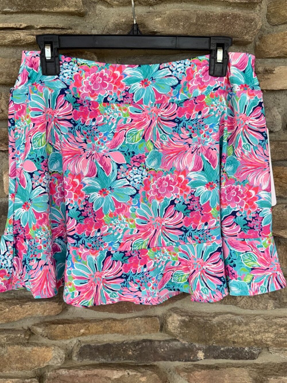GOTTEX Activewear Women's Golf Tennis Ruffle Hem Floral Skort S L XL NWT